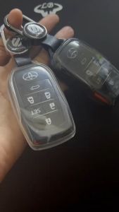 เคสใสซีทรู รีโมทรู องศา 2023 ครอบรีโมท 360 องศา หุ้มทั้งหมด (Toyota Alphard 2023 Ultra Thin See Through Transparent TPU Key Case) สำหรับโปรตีน Toyota Key Sets Model Alphard  Vellfire  Majesty