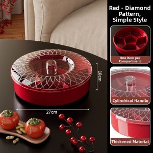 New Year Snack Storage Plate Rotating