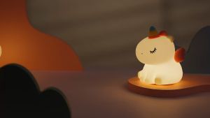 Lampu Tidur Anak LED Unicorn Silicon Lampu Malam Hiasan Night Lamp