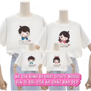 bộ đi biển gia đình 3/4/5 người mẫu BIA TRÀ SỮA BÌNH SỮA chất cotton mềm mịn dày dặn có đủ size từ 6-90kg