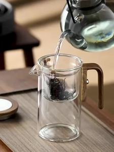 Magnetic Tea Water Separation Full Glass Heat-resistant Teapot