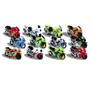 5 Pcs Warna Dikirim Random Mainan Motor Mini Spin Go Star Rider
