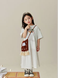 ชุดเด็กผู้หญิงฤดูใบไม้ผลิและฤดูร้อนใหม่ ชุดกระโปรงสายเดี่ยวดอกไม้ชั้นใน ชุดเด็กผู้หญิง ชุดสองชิ้น ชุดเด็ก เสื้อยืดเด็ก