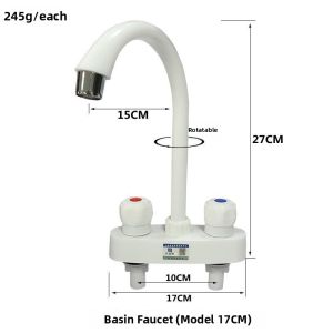 MOMIAN | Single Cold Water PP Plastic Swivel Kitchen Faucet