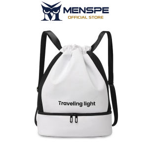 MENSPE กระเป๋าแฟชั่นกระเป๋ากีฬาสะพายไหล่ออกกำลังกายกันน้ำกระเป๋าออกกำลังกายกระเป๋าเป้สะพายหลังสำหรับผู้หญิงผู้ชายแฟชั่นยิมแห้งเปียกแยกพกพาเดินทางโยคะปีนเขาว่ายน้ำ