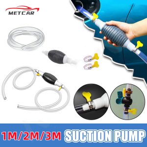 METCAR Pompa Minyak Manual 1/2/3 Meter Tangki Bahan Bakar Mobil Cangkir Isap Transfer Minyak Pompa Bahan Bakar Bensin Diesel Pompa