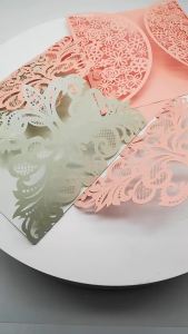 10pcs 3D Butterfly Wedding Invitation Card Flower Bithday Cards Girl Debut Invitations Laser Cut Hollow Out Party Cards 5R size