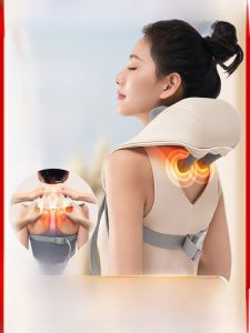 Royalstar Neck Massager Heated Shoulder Wrap Back Support Pain Relief Battery Operated Long Rectangular Shape Mechanical Control