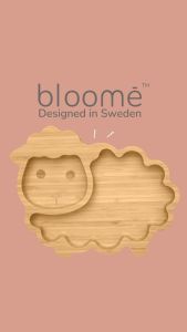BLOOME Baby Sheep Bamboo Suction Plate | Piring Domba Bambu Bayi