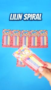 Murah!! (1Set isi 6pcs) Lilin Spiral 6pcs (SON) lilin ulangtahun lilin ultah lilin happy birthday