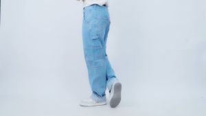 Gizmo - Celana Carpenter Denim Jeans Reguler Black Garment