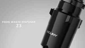 ROUNY Food Waste Disposer with Sound Reduction1/2 HP Continuous Feed Garbage Disposal with Stainless Steel Grinding System