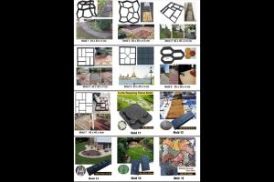 DIY CETAKAN PAVING BLOCK CETAKAN SEMEN MOLD JALAN TERAS TAMAN LANTAI CETAKAN PAVING BLOK MUDAH PRAKTIS