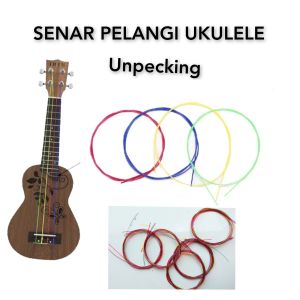 senar pelangi ukulele senar 4Tuning standard G C E A. Bahan nylon