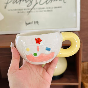 Cốc Cà Phê Gốm Sứ in Họa Tiết Hoa Dễ Thương Cốc Đựng Sữa Cốc Uống Nước Cho Gia Đình Quà Tặng Sinh Nhật Cốc Đựng Cà Phê