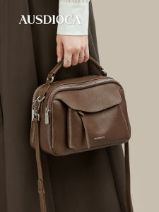 AUSDIOCA | Genuine Leather Large Capacity Stylish Boston Bag
