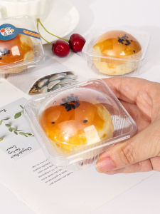DOLO DAKING | Transparent Plastic Egg Tart Mooncake Packaging Box with Lid