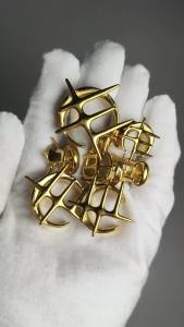 2/1PCS Cross&Double Star Ear Tunnel Golden 316L Surgical Steel U Shape Ear Plugs Expanders Weight Stretcher Ear Gauge Jewelry