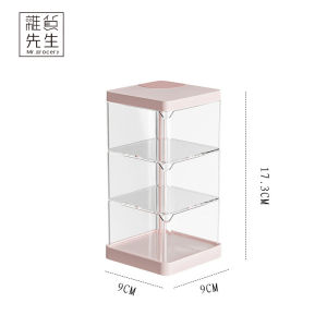 Mr. Grocery Rotating Data Cable Desktop Storage Box Mobile Phone Power Supply Organizing Case Home Essential Universal Use