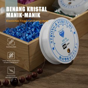 Gelang Dekoratif Benang Perhiasan: Benang Transparan & Benang Kristal Jepang