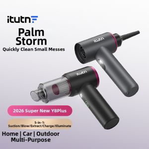 itutn | Wireless Mini Strong Suction Blow and Suction Car Vacuum