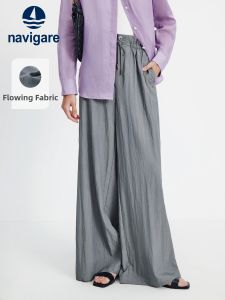 Navigare | Spring/Fall New Commuter Pleated Loose Trousers