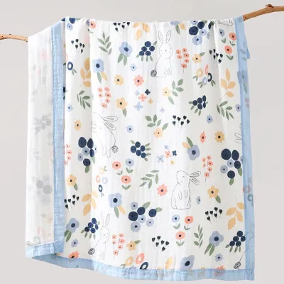 TIANKE | ผ้าขนหนูอาบน้ำลายหมีแพนด้าสำหรับทารก ทำจากฝ้ายบริสุทธิ์