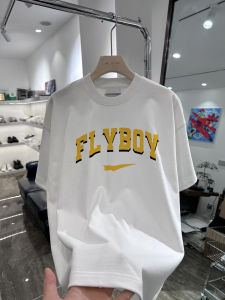 Áo Thun Cotton Tay Ngắn in Chữ Phong Cách Đường Phố Mùa Hè Cho Nam Cổ Tròn Rộng Rãi Thoáng Khí Thoải Mái Mặc Thường Ngày