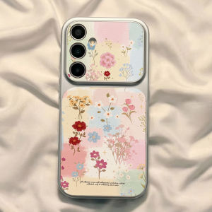 Phone Case for Samsung Galaxy S23 Ultra S26 Plus S25 S24 FE 5G Cases Red White Plaid Polka Dot Heart Retro Sweet Style Texture