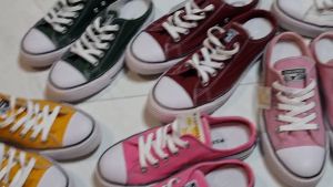 Sepatu Selop Pria Wanita Terbaru 2023 Kanvas Import Karet Lentur Murah Kekinian