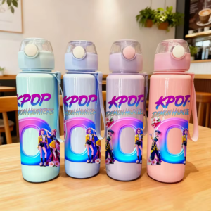 Hasbro | 3D Printed Patterns Letter O Vivid Color Water Cup 700ML Water Bottle Birthday Gift-Fade-Resistant Lightweight and Easy to Carry