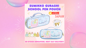 [Direct from Japan] Stock SG: 100% Authentic San-X Sumikko Gurashi Large capacity Pen Pencil Pouch