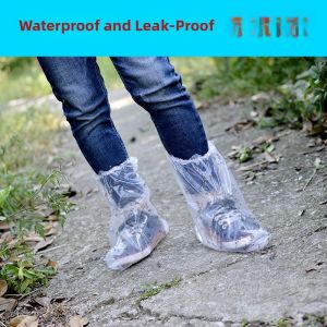 Disposable Thickened Waterproof Shoe Covers Rain Boots Anti-slip Outdoor Foot Covers for Students And Children in Rainy Days