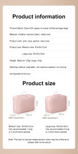 [Can save 40% space]✨ Travel clothing storage bag Interlayer bag Luggage portable storage
