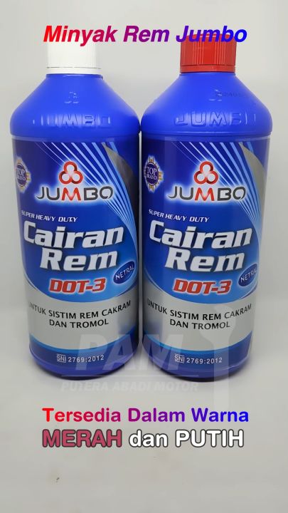 Minyak rem Jumbo 1 liter Dot 3 Neutral Original