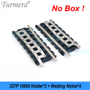 Turmera 12V 7Ah to 20Ah Battery Storage Box 3X7 18650 Holder 3S 40A BMS with Welding Nickel for Motorcycle Replace Lead-Acid Use