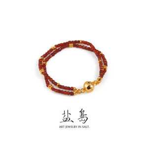 YANDAO | Original Lantern Red Agate Choker Necklace