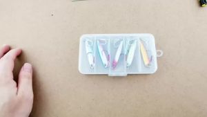 Aorace 5 Chiếc Kim Loại Jig Mồi Câu Cá Bộ 10G-50G Trolling Mồi Cứng Cho Cá Bass Cá Hồi Nước Mặn Câu Cá Jigging Giải Quyết