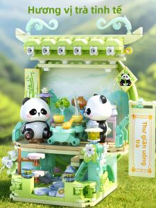 Kalos Blocks | Panda Guochao Style Calligraphy and Painting Building Block Set