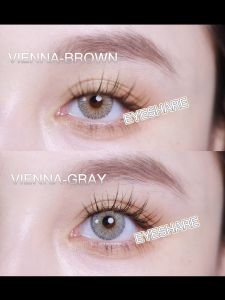 Lensa Kontak Warna-Warni VIENNA: Abu-abu, Coklat & Biru