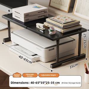 Multipurpose Printer Storage Shelf 2 Tiers