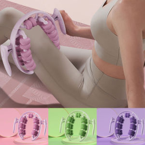 Annular Leg Clamp Massager Ring Leg Clip Massager Relax Plastic Leg Roller Roller Bar Yoga 26 Wheel Massager Ring Leg Clip
