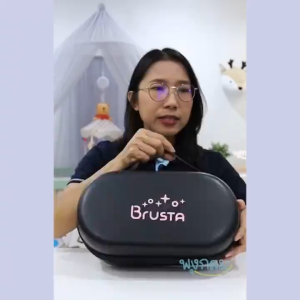 เครื่องปั๊มนมไร้สาย Brusta Miracle เมเร่ x เป้อุ้มเด็ก Pognae แถมฟรีกระเป๋า Cipu