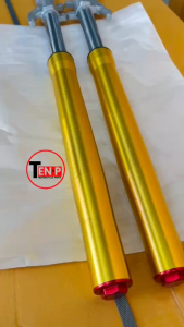 ชุดโช้คหน้าzoomerx ชุดกระบอกโช้คพร้อมแกนโช้คหน้าเดิม สีทอง HONDA ZOOMER-X ทุกรุ่น (ฟรีกันล้ม1คู่) ชุดโช้คอัพหน้า มอเตอร์ไซค์ Shock Zoome-x ใส่ได้เลย