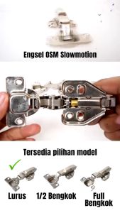 Engsel Sendok OSM Lurus OK Hardware Hydraulic Slow Motion puts