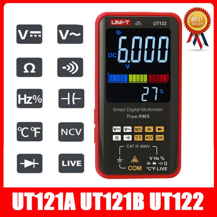 UNI-T Smart Digital Multimeter True RMS UT121A UT121B UT122 Voltage ...