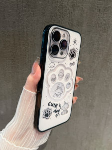 Adorable Lucky Dog Magnetic Phone Case for Apple 16ProMax iPhone 15Promax New Model 16Pro Anti-Fall 14Promax Super Cute 13Pro Niche Original Design