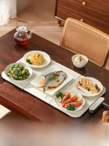 Splicing Dishes Warming Plate Foldable Multifunctional For Home Hot Food Handy Gadget Insulation Board Dining Table Heating Plate Constant Temperature Mat
