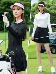 PGM GOLF | Color-block Polo Long Sleeve Womens Top 2026 Summer New