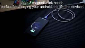 Kabel Data / Charger Magnetik Glow In The Dark dengan Lampu LED untuk Samsung / Huawei / Xiaomi / Oppo / Vivo